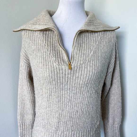 Cupcakes & Cashmere Knit Quarter Zip Sweater Size XS - Picture 9 of 9